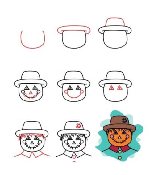 How to draw Halloween characters (5)