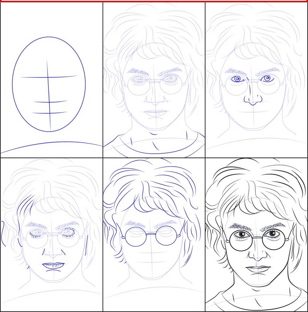 How to draw Harry potter idea (12)