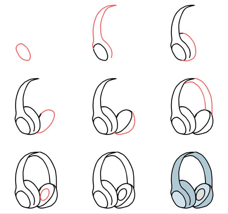 Headphones Drawing Ideas