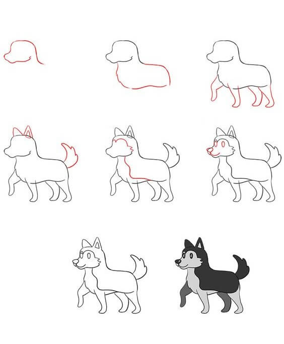 Husky idea (8) Drawing Ideas