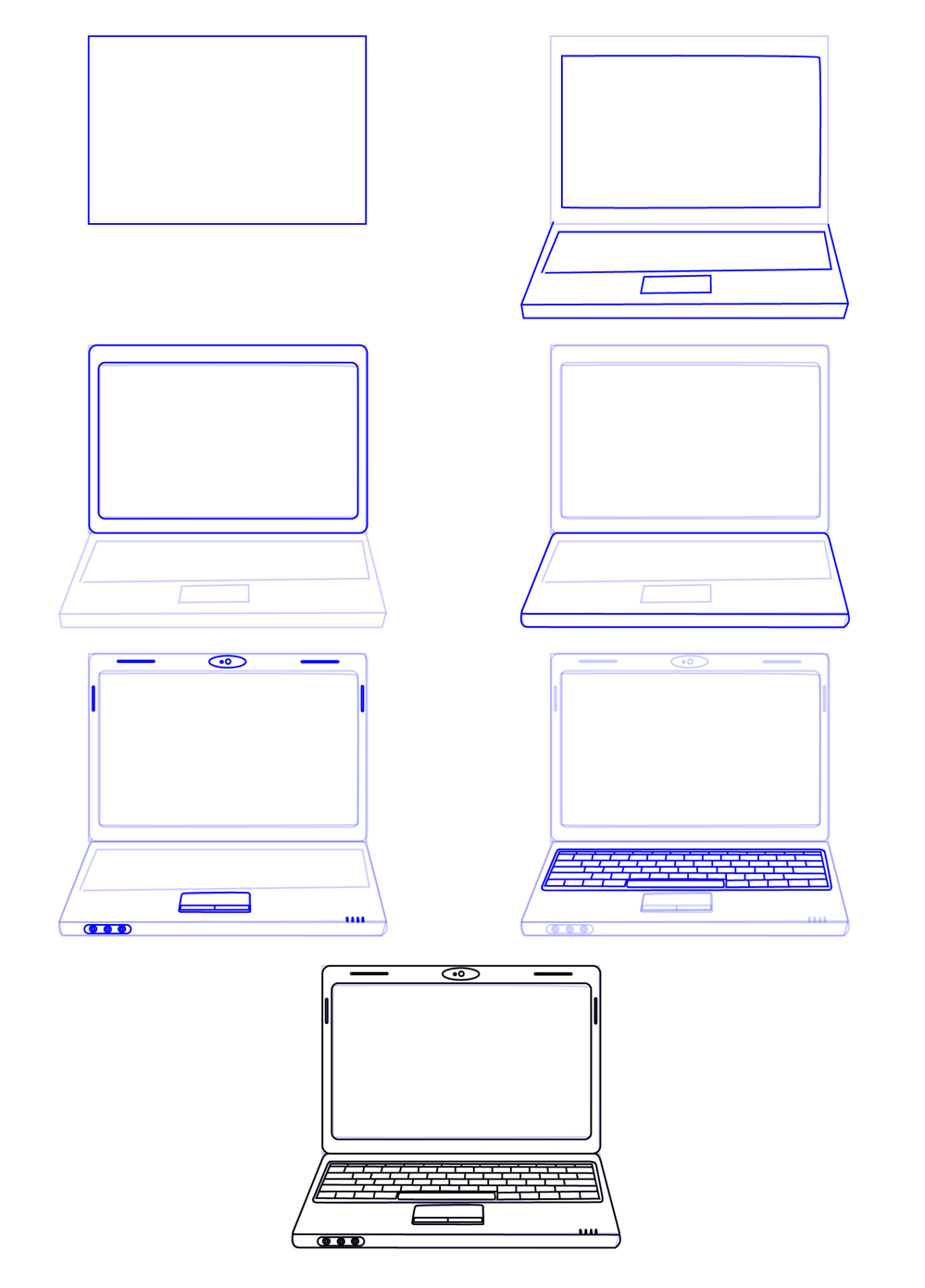 How to draw Laptop idea (14)