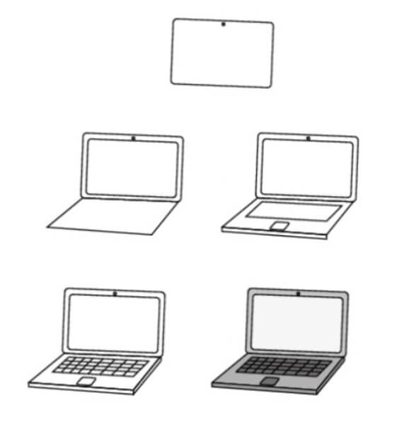 How to draw Laptop idea (8)