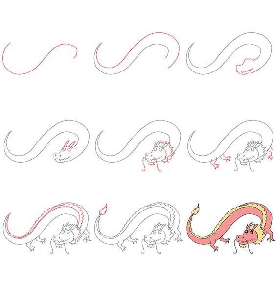 Oriental dragon ideas (1) Drawing Ideas