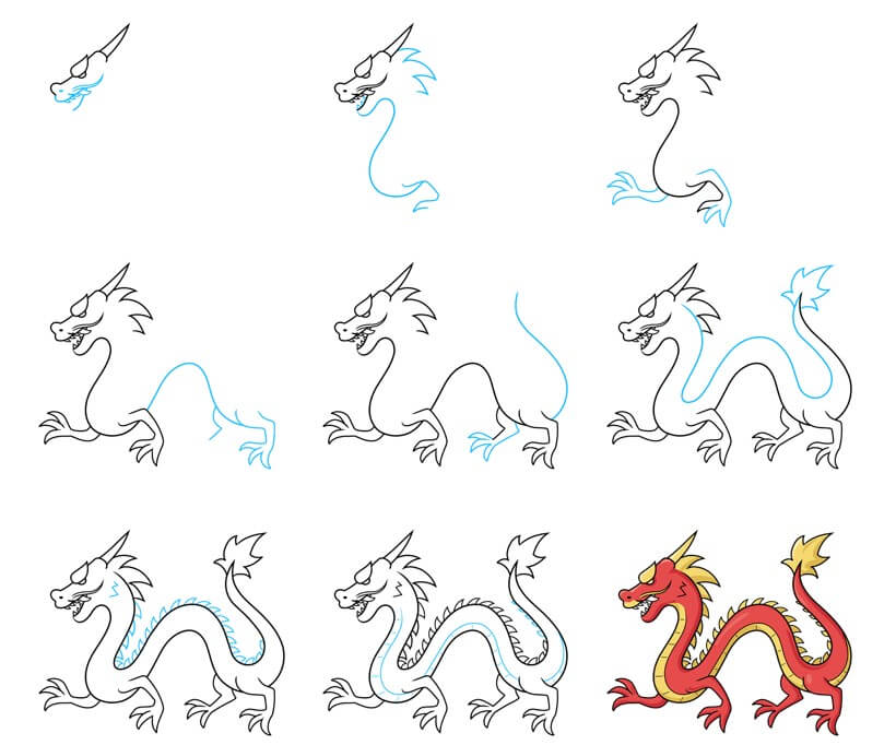 Oriental dragon ideas (11) Drawing Ideas