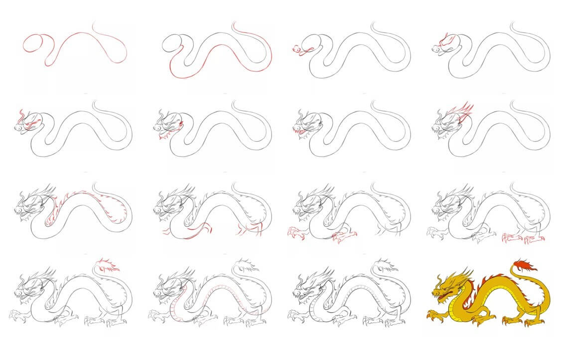 Oriental dragon ideas (13) Drawing Ideas