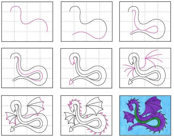 How to draw Oriental dragon ideas (2)