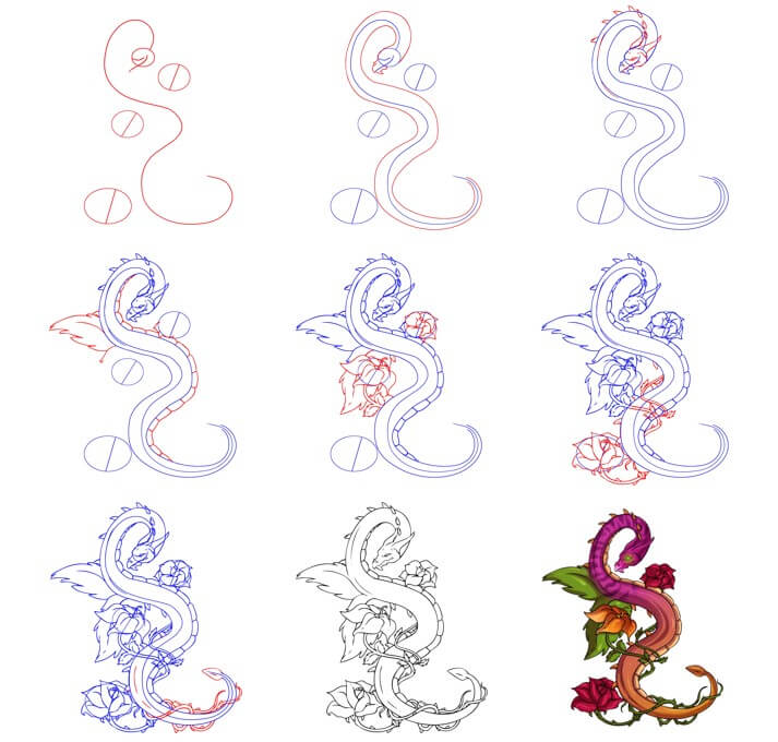 Oriental dragon ideas (21) Drawing Ideas