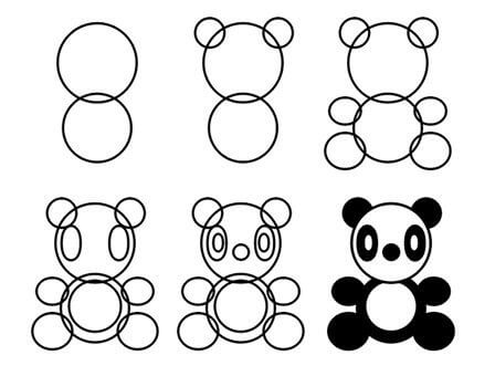 Panda bear idea (14) Drawing Ideas