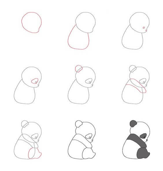 Panda bear idea (2) Drawing Ideas