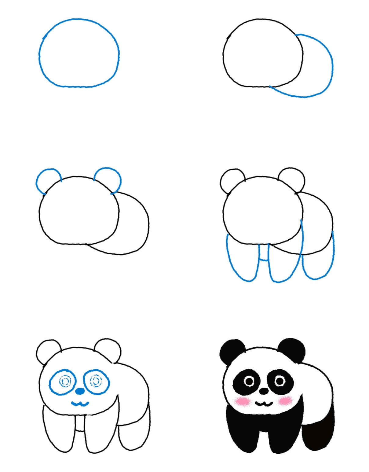 Panda bear idea (23) Drawing Ideas