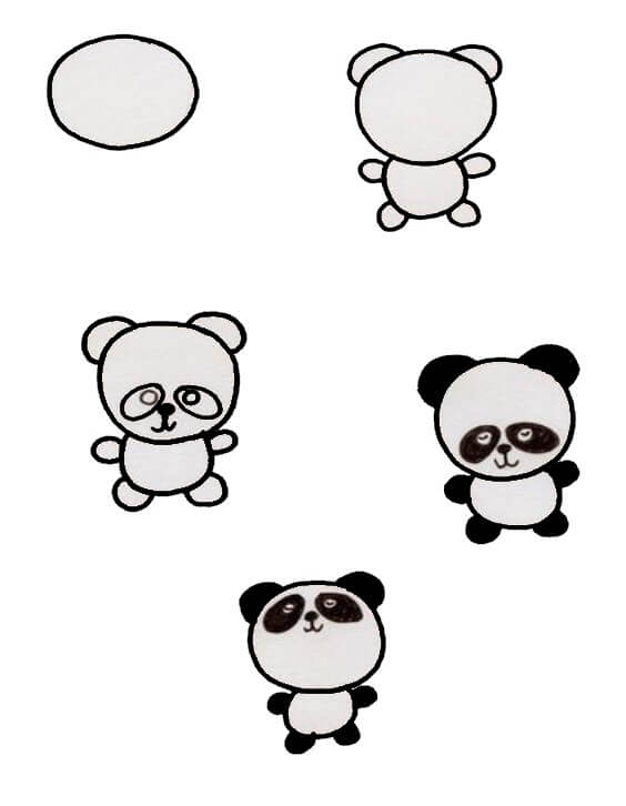 Panda bear idea (5) Drawing Ideas