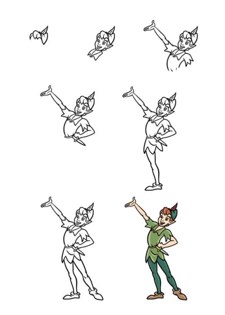 How to draw Peter pan idea (2)