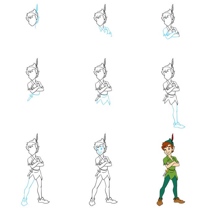 How to draw Peter pan idea (3)