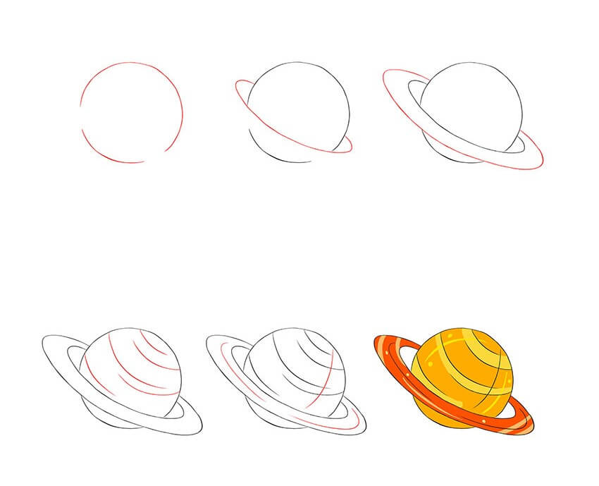 How to draw Planet idea (11)