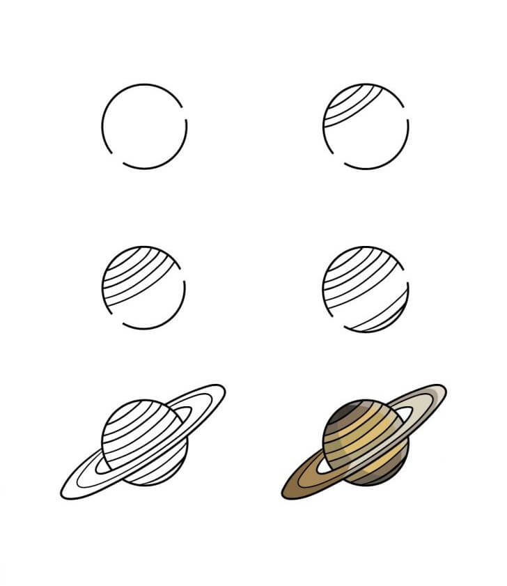 How to draw Planet idea (13)