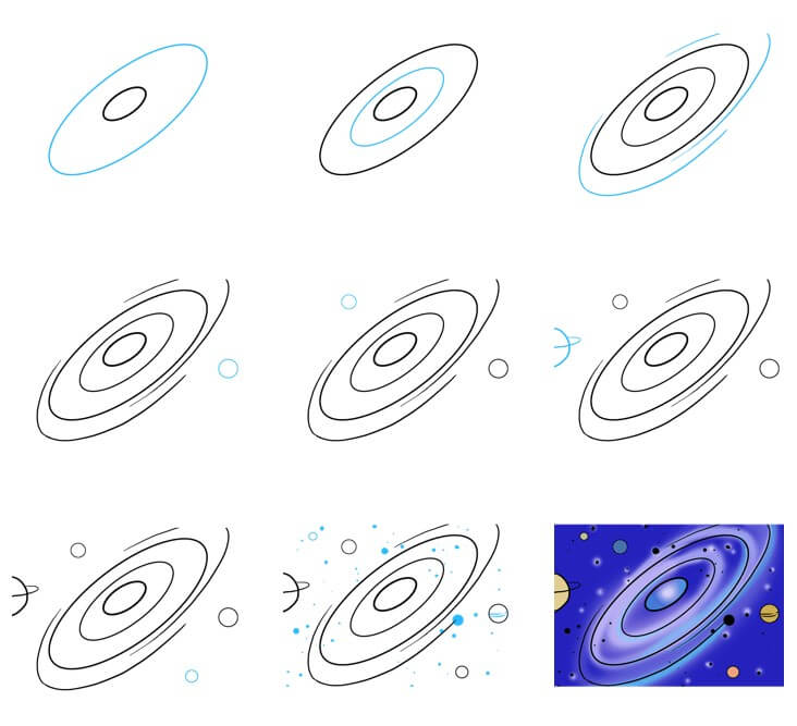 How to draw Planet idea (14)