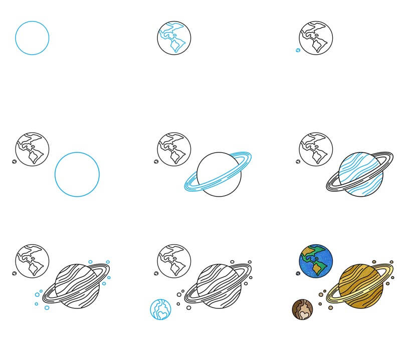 Planet Drawing Ideas