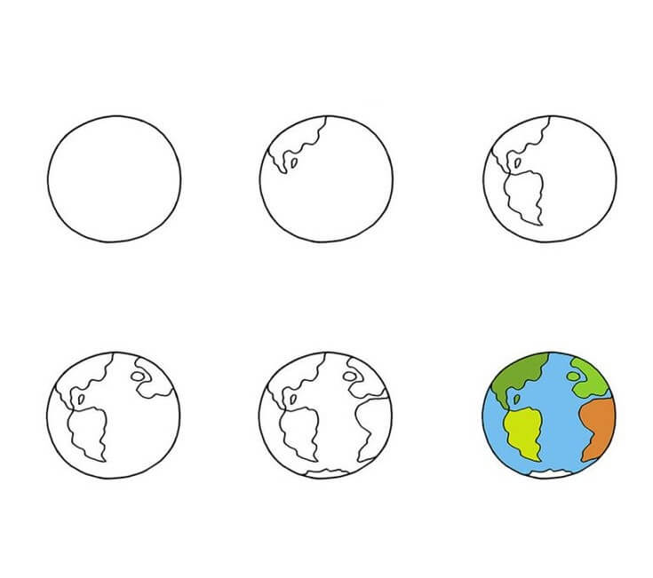 How to draw Planet idea (2)