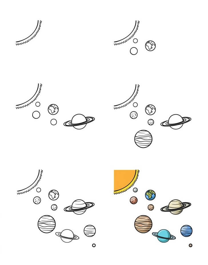 How to draw Planet idea (20)