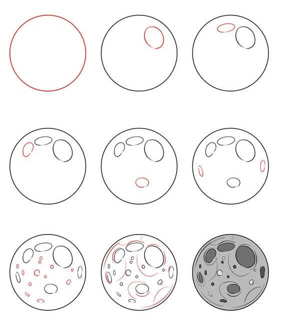 How to draw Planet idea (3)