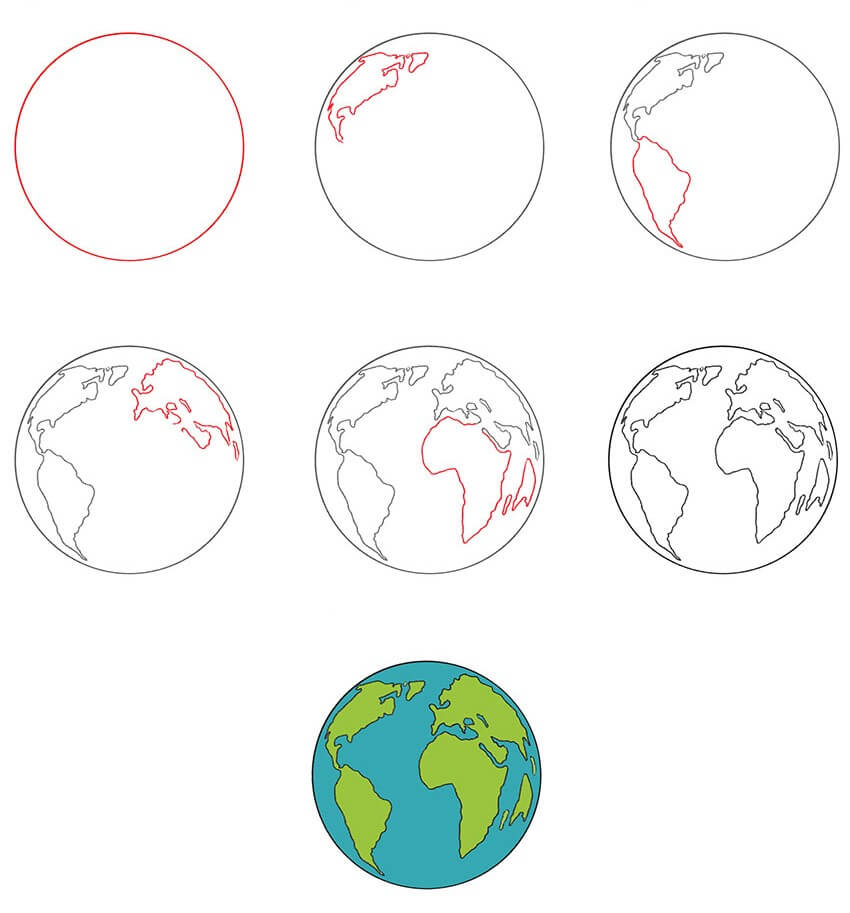 How to draw Planet idea (6)