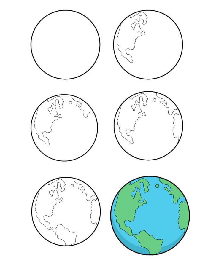 How to draw Planet idea (7)