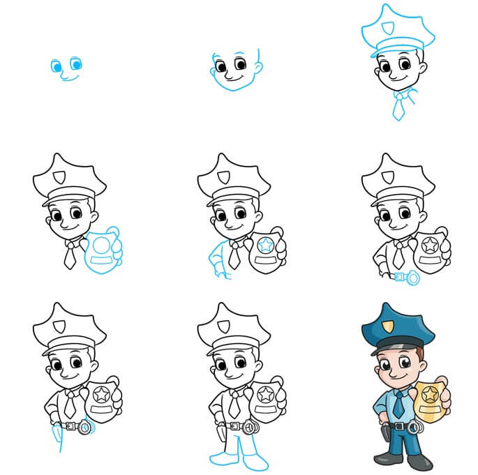 Police Drawing Ideas