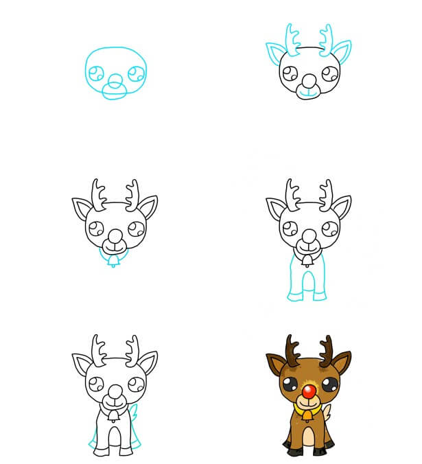 Reindeer 10 Drawing Ideas