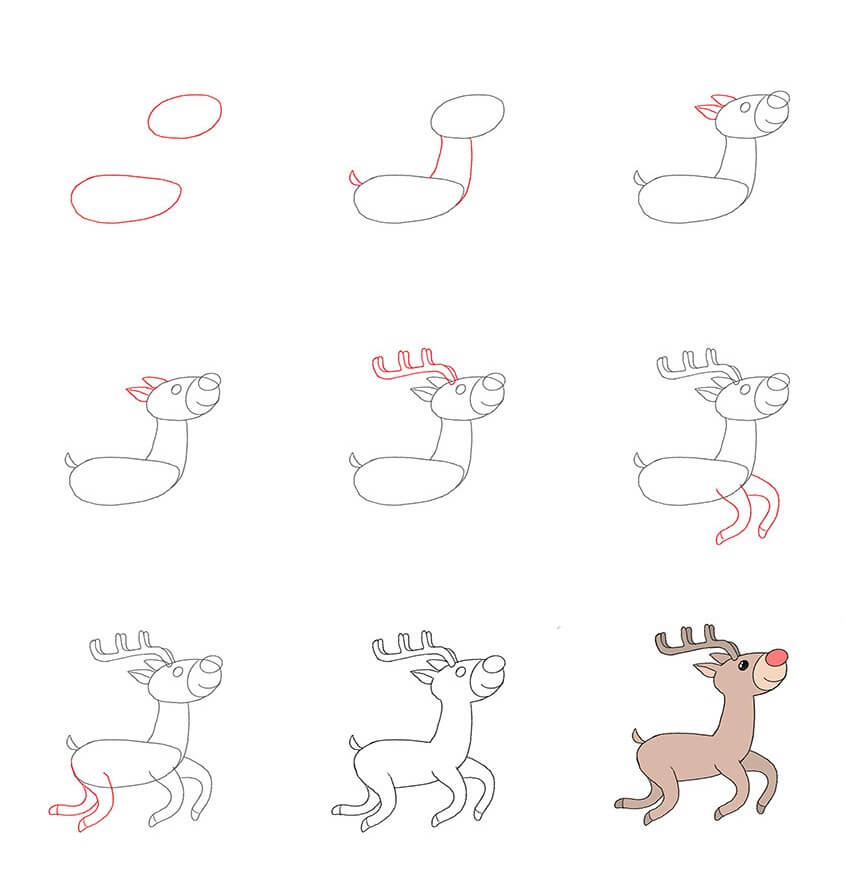 Reindeer 6 Drawing Ideas