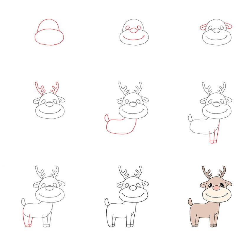 Reindeer 7 Drawing Ideas