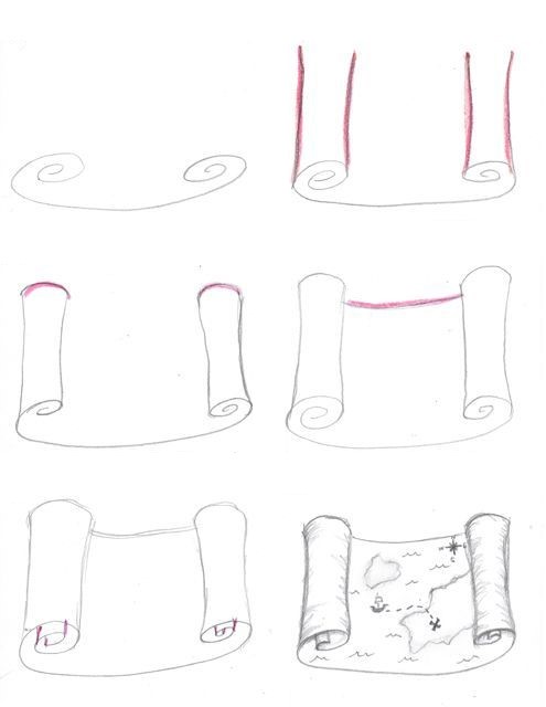 Scroll idea (1) Drawing Ideas