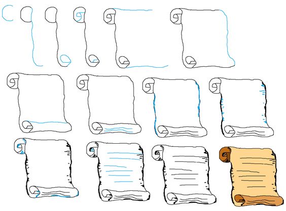 Scroll idea (5) Drawing Ideas