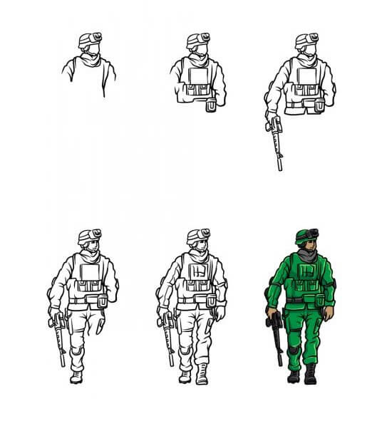 How to draw Soldier idea (20)