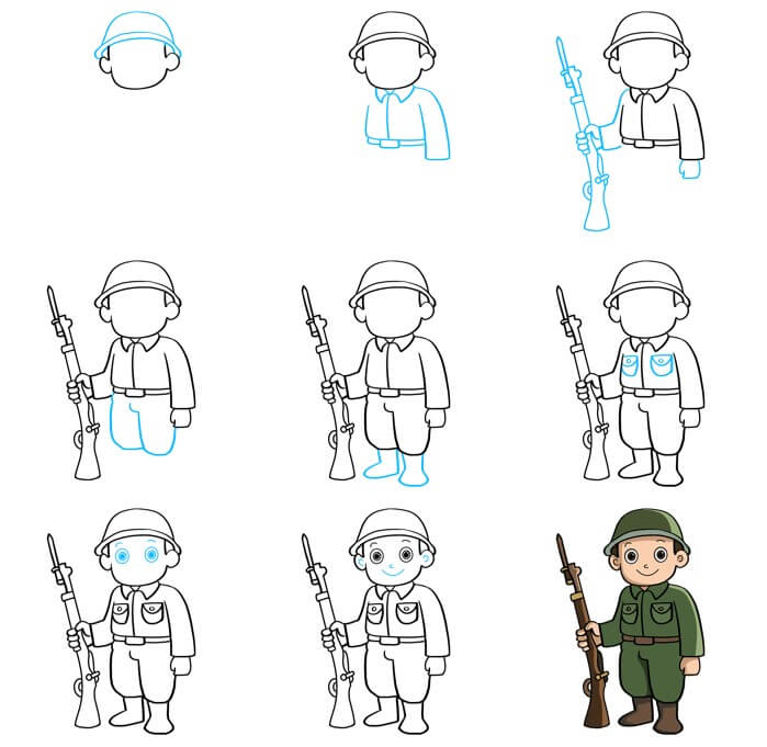 Soldiers Drawing Ideas