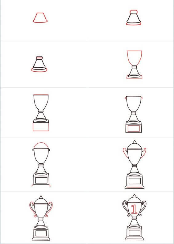 How to draw Tropphy idea (1)