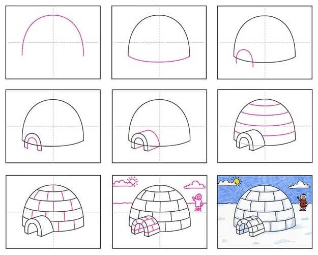 Winter landscape (10) Drawing Ideas