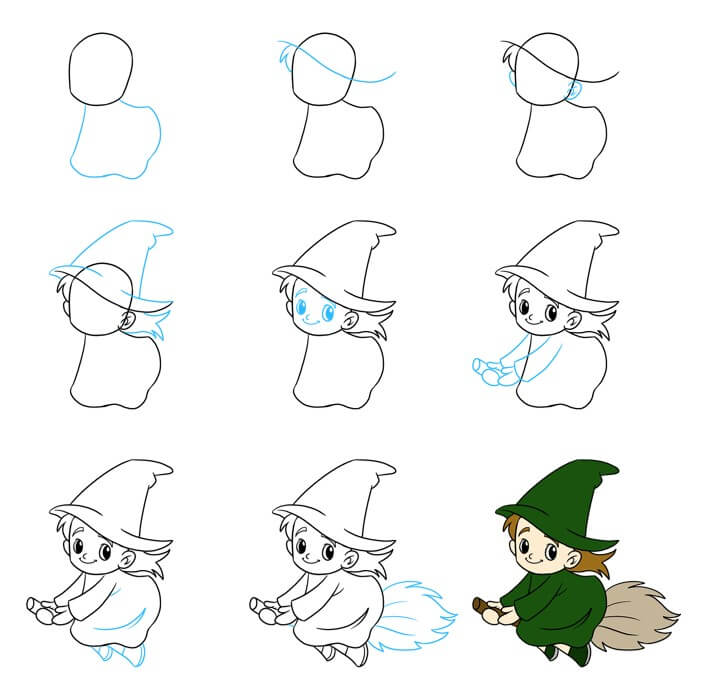 Witch idea (16) Drawing Ideas