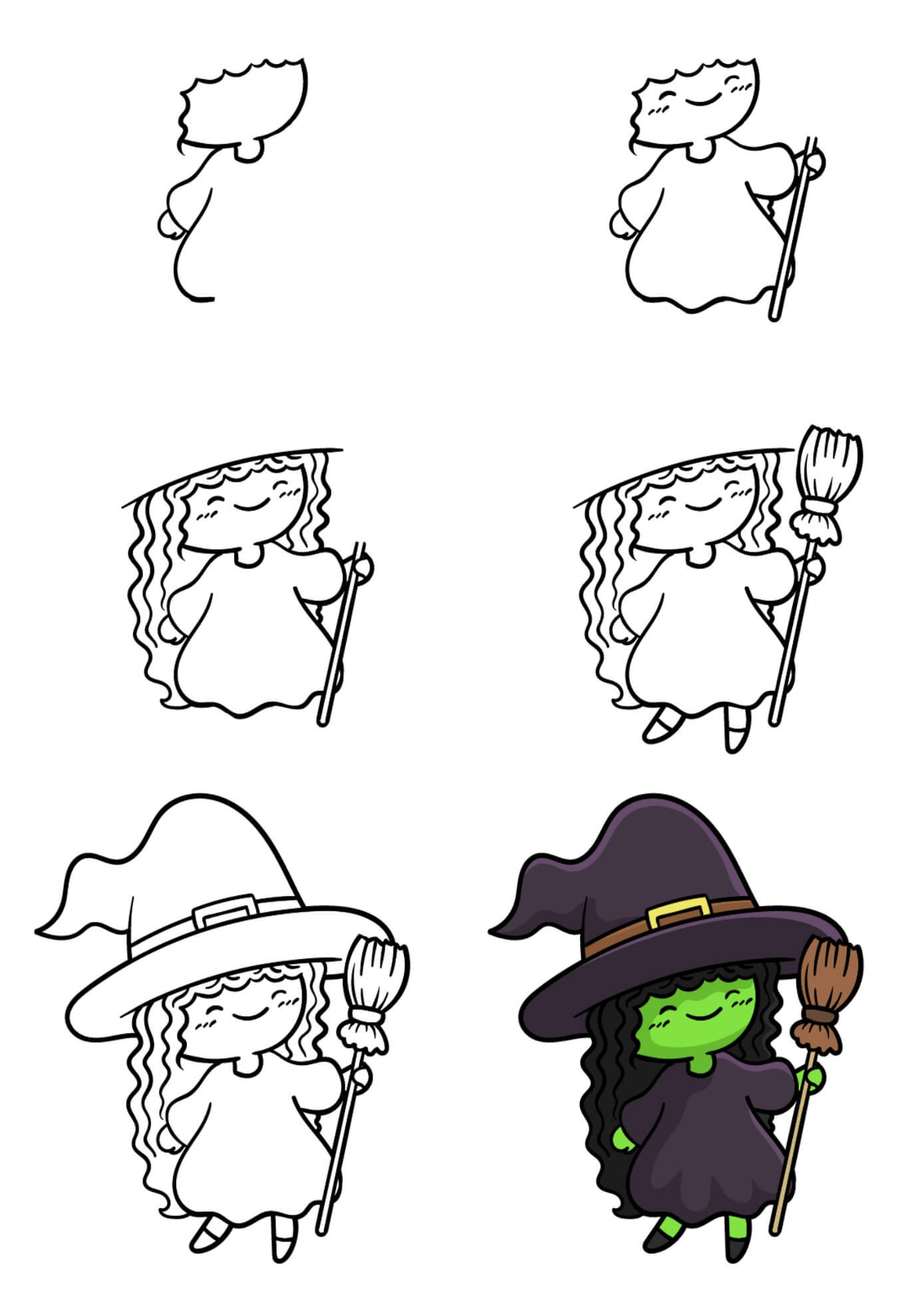 Witch idea (30) Drawing Ideas