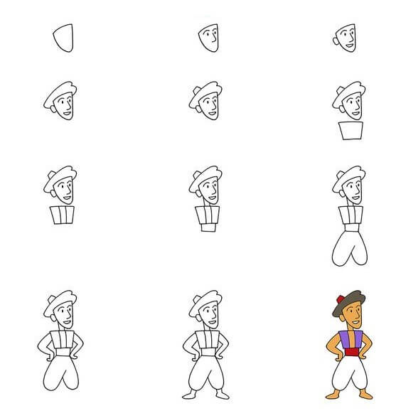 How to draw Aladdin idea (2)