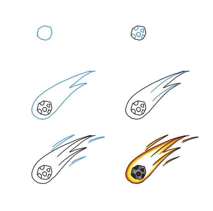 How to draw Comet idea (10)