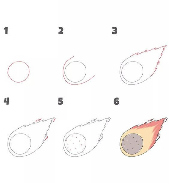 How to draw Comet idea (2)