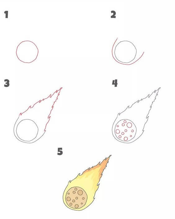 How to draw Comet idea (3)