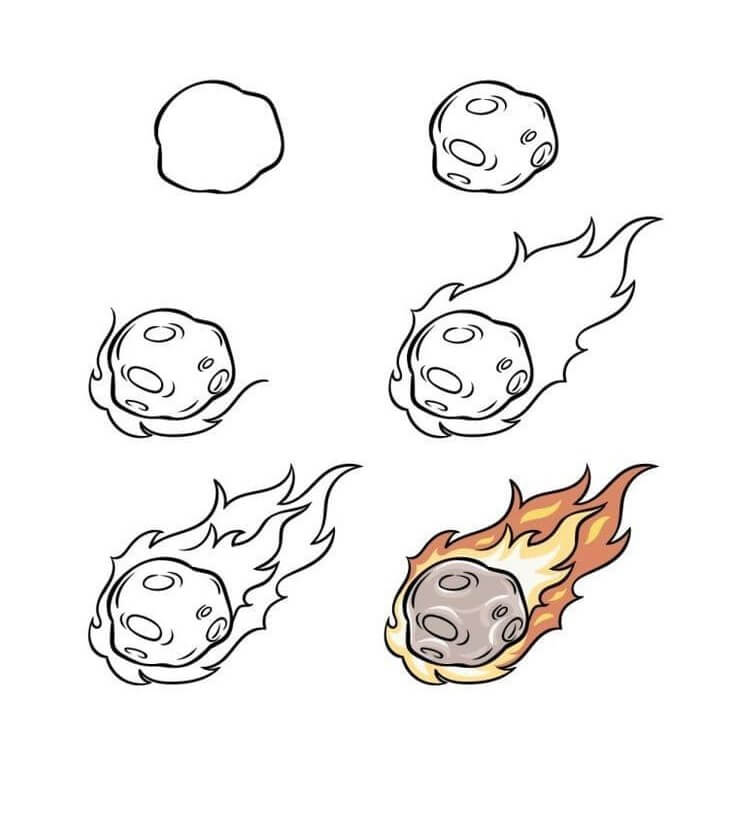 How to draw Comet idea (4)