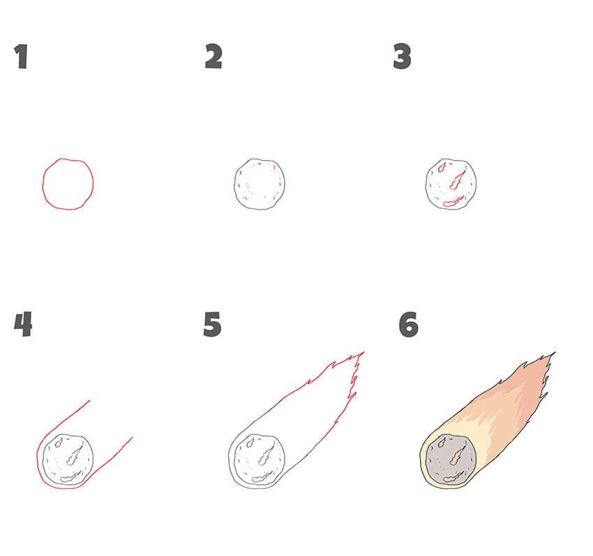 How to draw Comet idea (5)