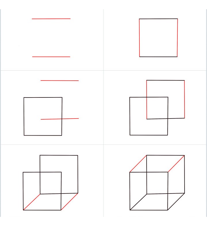 How to draw Cube idea (11)