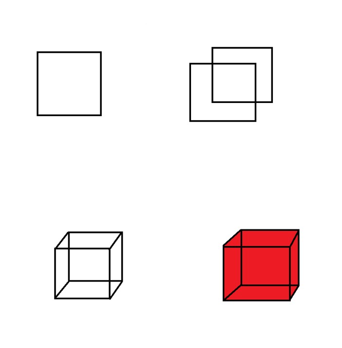 How to draw Cube idea (15)