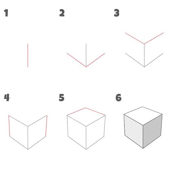 How to draw Cube idea (3)