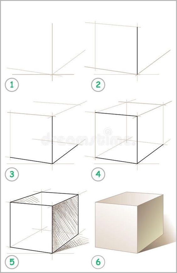 How to draw Cube idea (8)