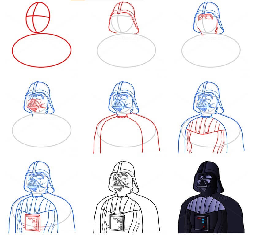 How to draw Darth vader idea (12)