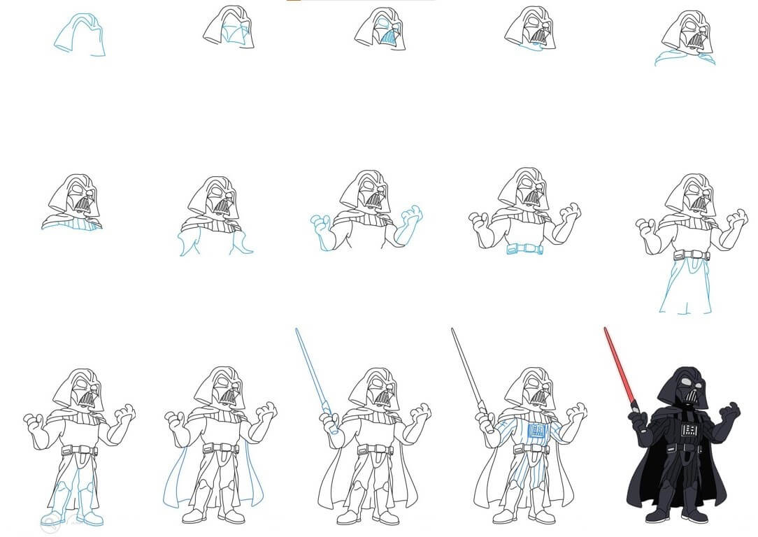 How to draw Darth vader idea (9)